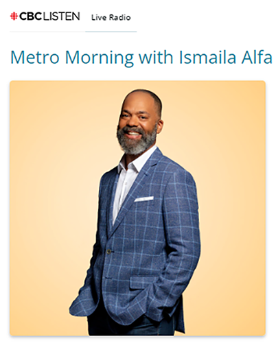 Read more about the article CBC Radio Toronto: Metro Morning